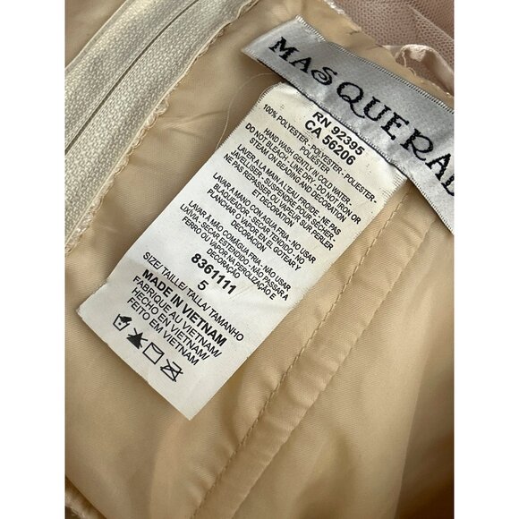 Masquerade Lace Tulle Tiered Party Dress Size 5 Prom Cocktail Homecoming Retro - Picture 5 of 6